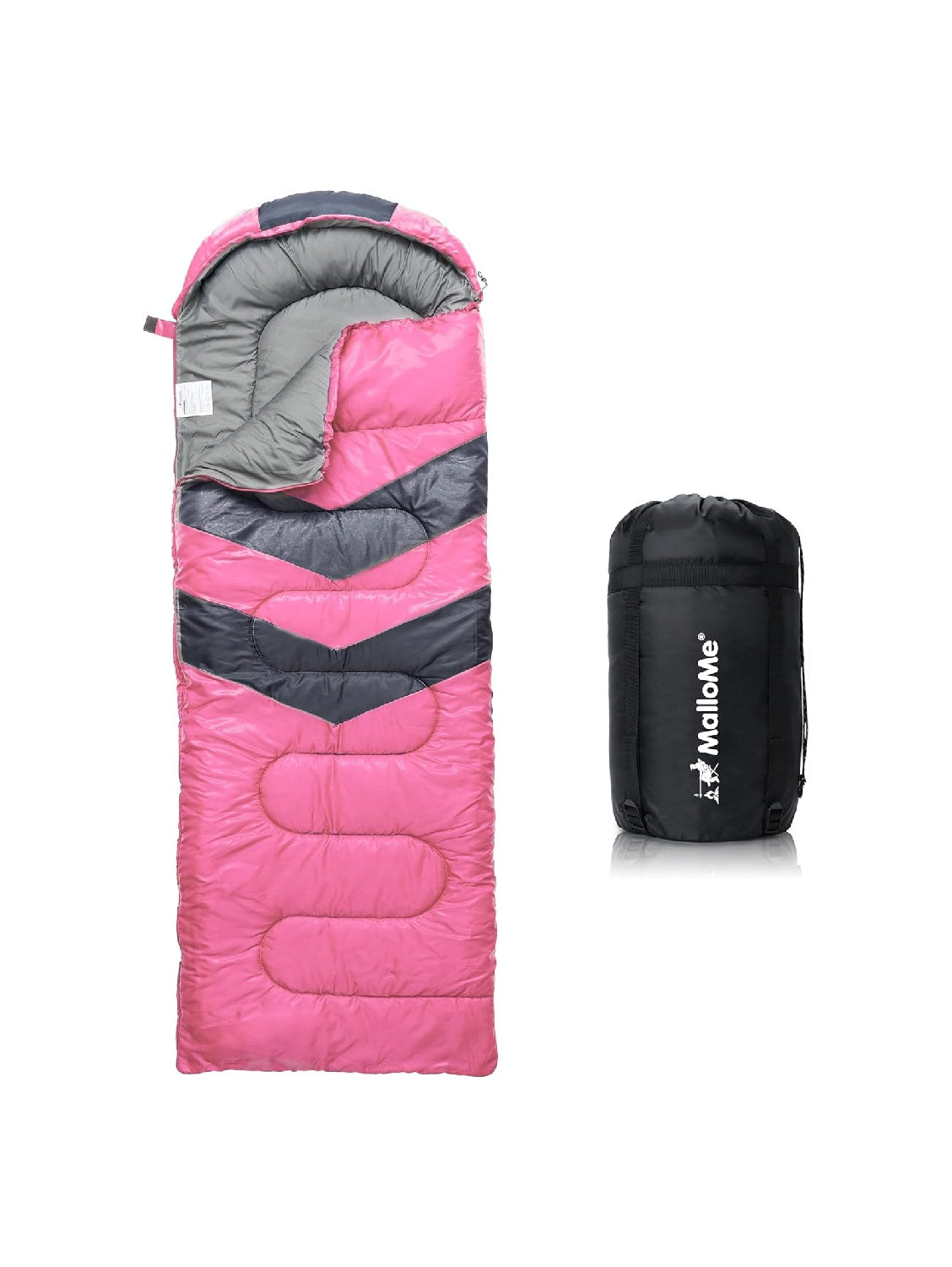 MalloMe Adult Sleeping Bag for Cold and Warm Weather, Hiking Sleep Essentials