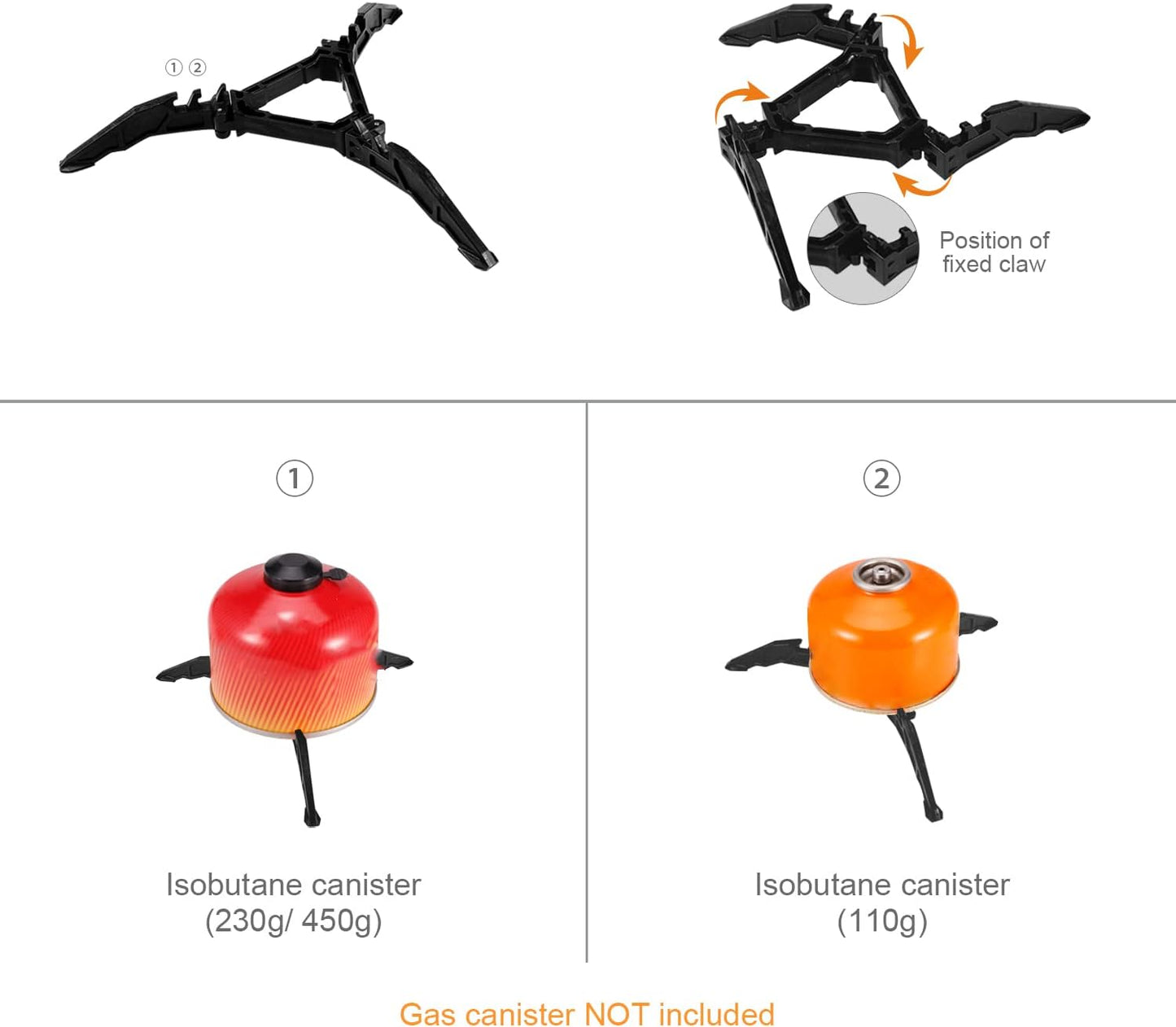 Odoland Camping Cooker Stove for Outdoor Camping Hiking and Picnic