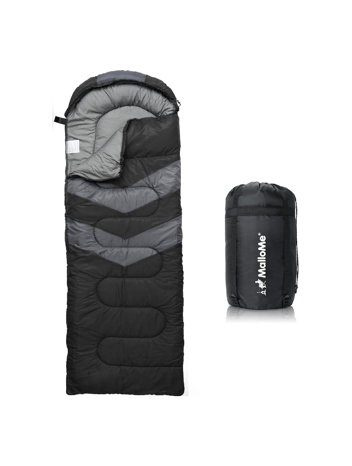 MalloMe Adult Sleeping Bag for Cold and Warm Weather, Hiking Sleep Essentials