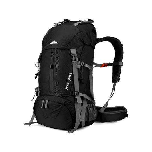Loowoko 50L Hiking Backpack, Waterproof Camping Essential Bag, 45+5L Lightweight Backpack