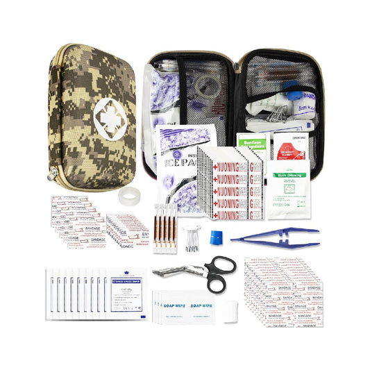 276-piece first aid kit for home, car, camping, and hiking