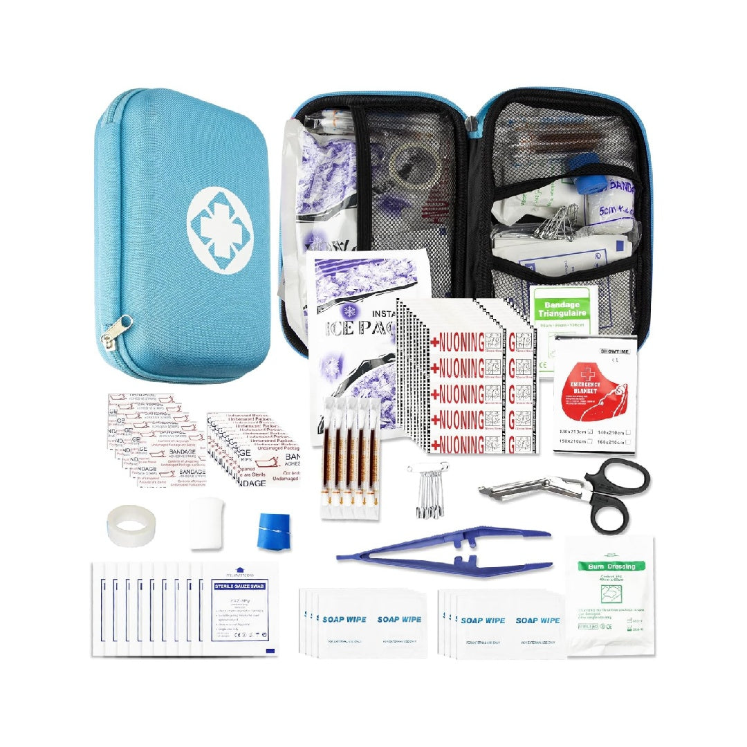 276-piece first aid kit for home, car, camping, and hiking