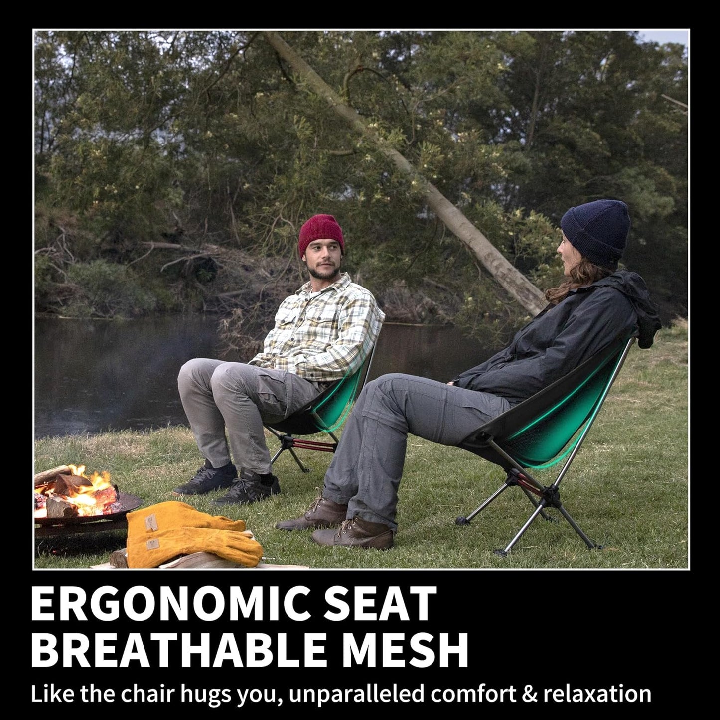Naturehike YL08 Ultralight Camping Chair, Foldable Camping Chair Folding Hiking Chair
